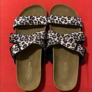 Cheetah print sandals